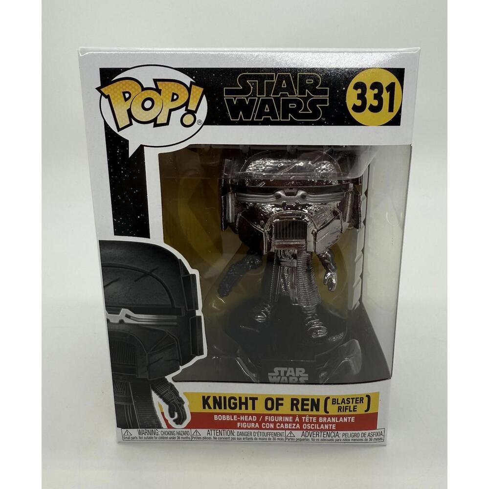 Funko Pop! Vinyl Star Wars Knight of Ren (Blaster Rifle) (Hematite Chrome) #331